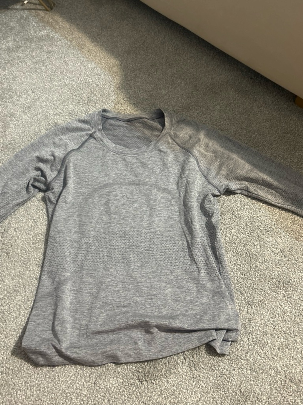 lululemon athletica Women's Long-Sleeve Crewneck Top in Heather Gray